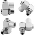 thumbnail image 1 of 4pcs/set 360 Degree Universal Swivel Air Hose Connector Coupler Plug 1/4' Fitting Air Adapter Tool Swivel Fittings, 1 of 5