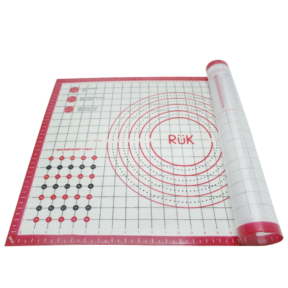 Silicone Pastry Mat With Measurements Silicone Baking Mats - Temu