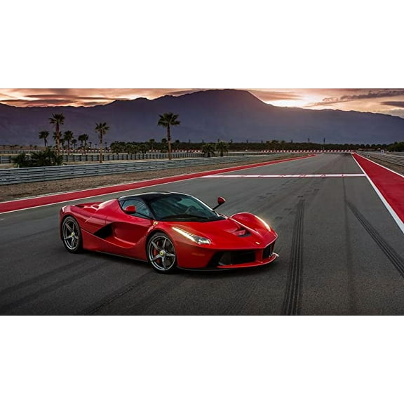 Iconic Arts Laminated 42x24 Poster: Sports Car - Ferrari laferrari