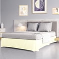 thumbnail image 2 of King Size Pleated Bed Skirt, Bed Frame and Box Spring Cover - 16 Inch Tailored Drop Dust Ruffle Bedskirt, Wrinkle Free and Fade Resistance, Easy to Stall - Pearl White Unique Bargains Falda De Cama, 2 of 6