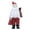 D, variant on Christmas Santa Claus Figurine Miniature Resin Santa Ornament with Gift Bag for Holiday Indoor Home Tabletop Decor