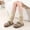 beige, variant on Lanola Knitted Ribbed Stirrup Leg Warmers for Women, Girls, Ladies - Yoga and Dance