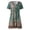 Z1#Green1260, variant on Puliio Summer Dresses for Women Short Sleeve V Neck Floral Print Mini Casual Boho Beach Sundress
