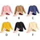 thumbnail image 4 of Jumpingount Ropa interior térmica para niños y niñas, ropa de dormir gruesa, camisetas de Color sólido, ropa de casa y agradable a la piel de manga Ropa interior Negro, Altura 110-120cm 120 Jumpingount AP013637-05, 4 of 6