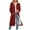 Red, variant on FDGIU Women's Fleece Jacket - Plaid Pocket Zipper Coat, Soft Warm Short Outerwear for Fall