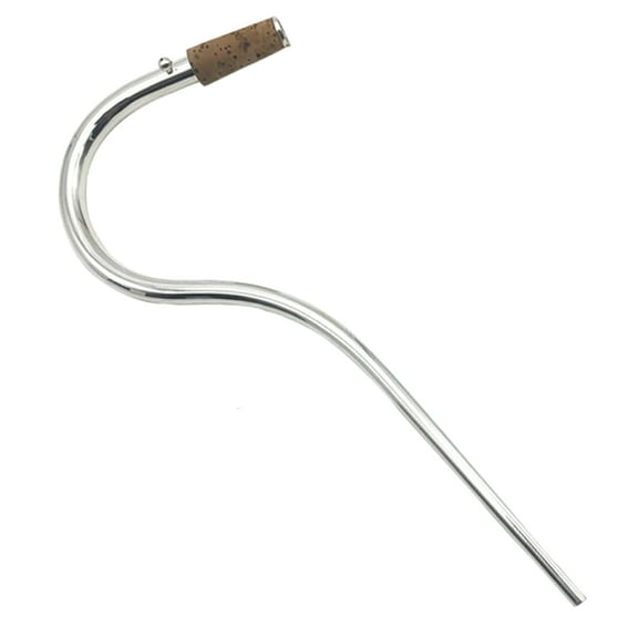 Necvior Silver-plated Bassoon Metal Mouthpiece Bocal Crook for Woodwind Instrument Parts