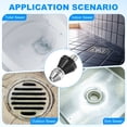 thumbnail image 6 of Uxcell 2PCS Pressure Washer Sewer Jetter Cleaning Nozzle with with 1/4" Quick Connector, 5000 PSI, for Water Pipe Sediment [Black], 6 of 6