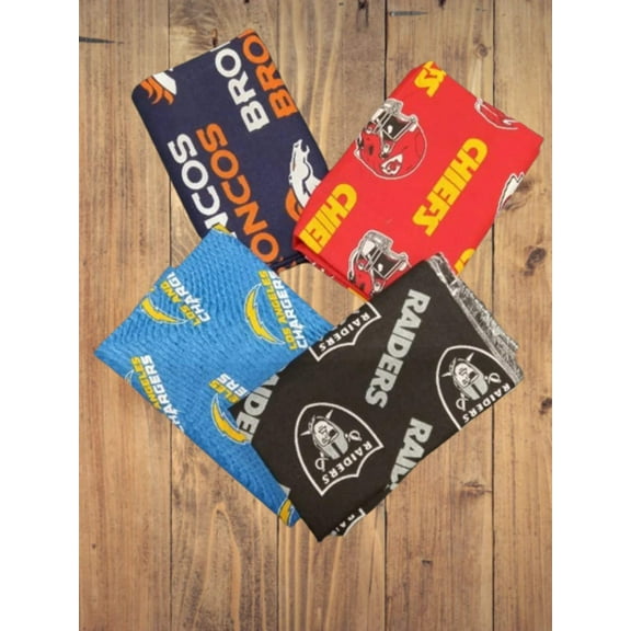 4 Half Yards -AFC West NFL Half Yard Bundle