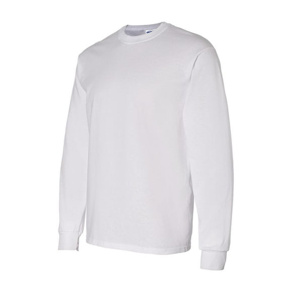 Gildan - T-Shirt à Manches Longues en Coton Épais - 5400 - Blanc - Taille : m