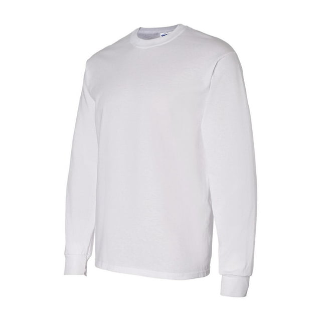 Gildan - Heavy Cotton Long Sleeve T-Shirt - 5400 - White - Size: M