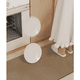 thumbnail image 4 of Granjero Gordo Alfombra de baño, alfombra de baño peluda de felpa antideslizante, lavable a máquina y seca, beige, 24 x 16 pulgadas, 4 of 5