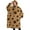 Beige Leopard Sunflower, variant on Oversized Wearable Blanket Hoodie,Beige Leopard Sunflower Pattern Sherpa Blanket Hoodie with Super Pockets,Super Warm Fuzzy Pullover for Women & Men