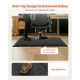 thumbnail image 6 of VEVOR Salon Mat for Hair Stylist, 3 x 5 FT Rectangle Salon Chair Mat Anti Fatigue, 7/8" Thickened PVC + PU Barber Shop Floor Mat with Round Cut Out, Anti-Trip Beveled Edges & Non-slip Bottom, 6 of 9