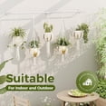 thumbnail image 5 of Hanging Planters for Indoor - 70in White Metal Rod Plant Hangers (Pot & Plant Not Included), 5 of 6