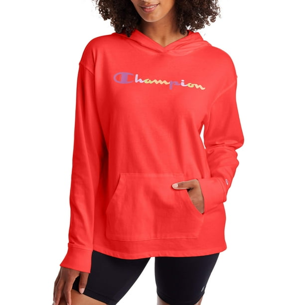 Champion Womens Heavyweight Jersey Pullover Hoodie, XL, Red Flame -  Walmart.com