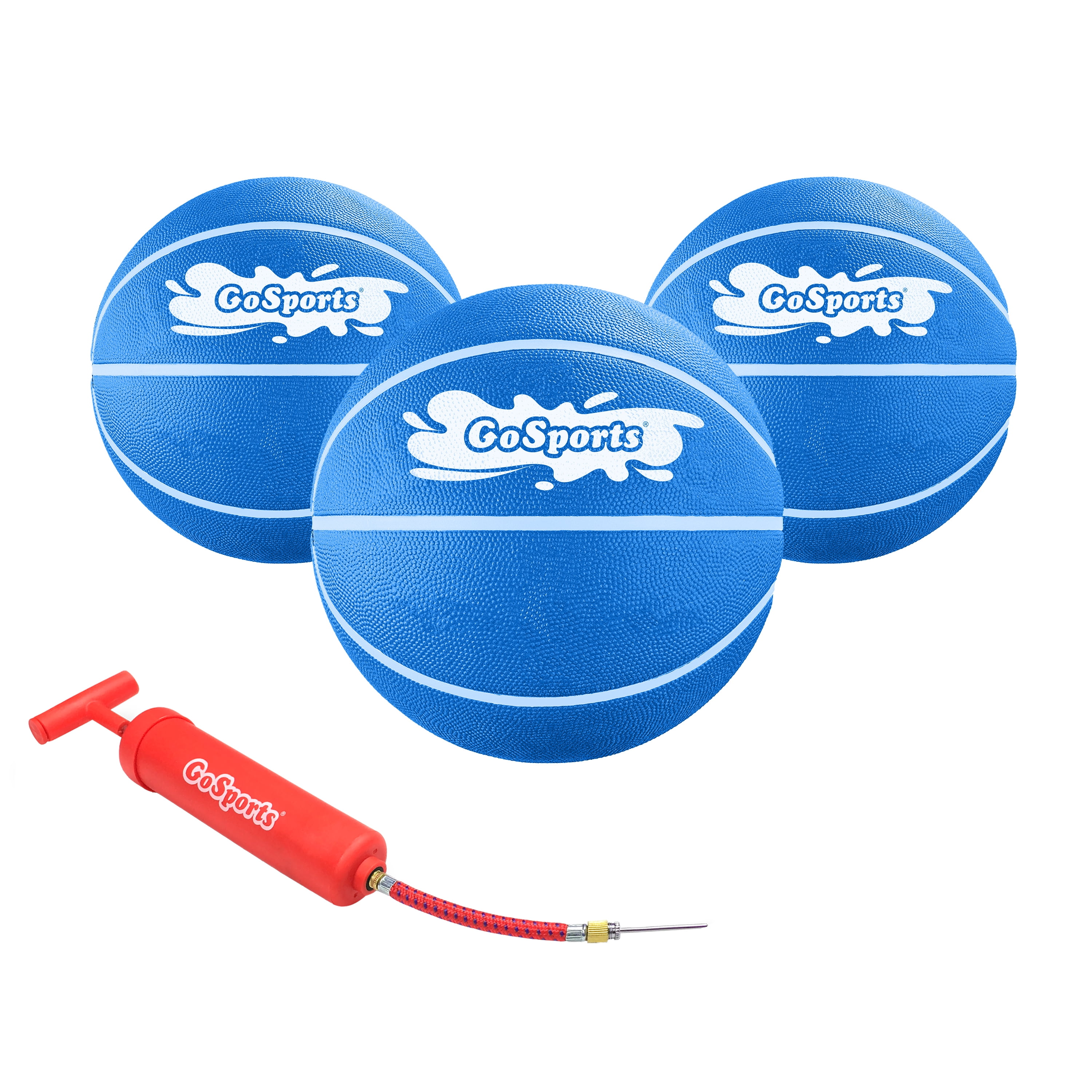 GoSports 5 Mini Basketball 3 Pack with Premium Pump - Perfect for Mini Hoops