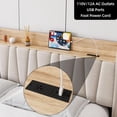 thumbnail image 4 of Bingirl King - Size Upholstered Platform Bed Frame for Bedroom with Storage Drawers and Power Socket, 4 of 7