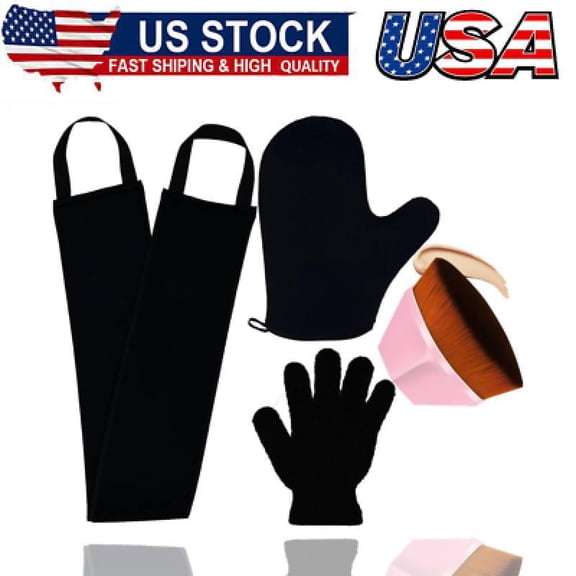 4Pack Self Tanning Mitt Applicator Set, 1 Self Tanning Mitt, 1 Self Tanner