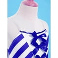 thumbnail image 6 of YONGHS Kids Girls Mesh Ballet Tutu Dress Figure Ice Skating Leotard Christmas Dancing Costume Blue 6, 6 of 6