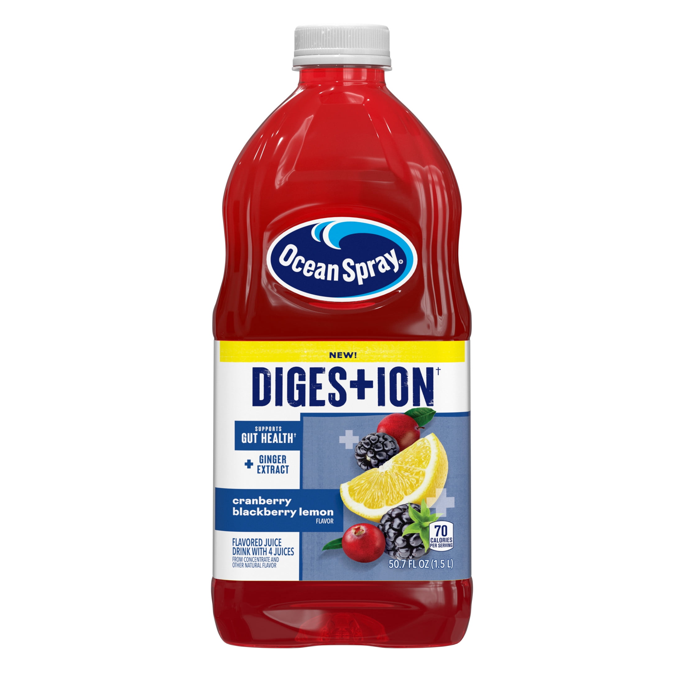 Ocean Spray® Digestion Cranberry Blackberry Lemon Flavored Juice Drink, 50.7 Fl Oz Bottle