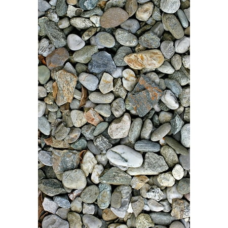 Laminated Poster Stone Tiny Garden Gravel Stones Print 11 X 17