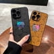 thumbnail image 2 of Funda de teléfono láser de dibujos animados de lujo para iPhone 11 Pro Max 12 13 14 Pro Max 14 Plus, funda protectora de cuero para lente de cámara Fivean unisex, 2 of 2
