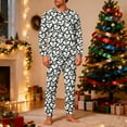 thumbnail image 2 of Lorytime Matching Pajamas for Couples Valentines Day Men Heart Crewneck Long Sleeve Tops with Pockets Pants Homewear, 2 of 8