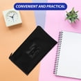 thumbnail image 3 of TEHAUX 2Pcs with Zipper Black Fake Money Pouches with External Card Slot for Organization, 3 of 6