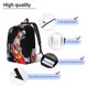 thumbnail image 3 of Balery Tricolor Koi Fish Trio Mochila Clásica Impresa Básica para Viaje, Mochila Escolar Resistente al Agua, Mochila de Lona con Correas Ajustables-Small, 3 of 5