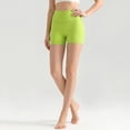 thumbnail image 5 of vigerkar Biker Shorts 4" | Booty Scrunch Butt, Buttery Soft, Workout, Pilates, No Front Seam, High Waist, for Women (Light Green, L), 5 of 9