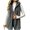 Gray, variant on Winter Vest Fleece for Women Plus Size Cozy Warm Fuzzy Hooded Sleeveless Jackets Lightweight Casual Leisure Zipper Waistcoat Outerwear with Pockets