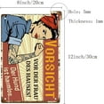 thumbnail image 2 of Vorsicht VOR der Frau des Hauses Sign Vintage Tin Signs Funny Metal Tin Sign Wall Art Garden House Plaque for Man Woman Kitchen Cafe Wall Halloween Christmas Decor 12 x 8 Inch, 2 of 7