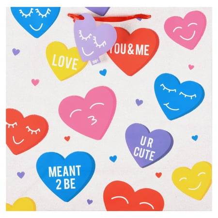 Way To Celebrate Valentine's Day Conversation Heart Gift Bag