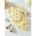 thumbnail image 2 of Gupgi Toddler Girls Summer Shorts Sets Short Sleeve Crewneck Bear Print Tops Shorts Sets, 2 of 9