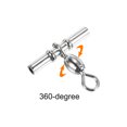 thumbnail image 4 of Sleeve Swivel, 97lb Stainless Steel Cross Line 3 Way Fishing Terminal Tackle, Silver 10 Pack, 4 of 6