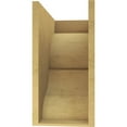 thumbnail image 4 of 10"W x 20"D x 20"H Classic Asheboro Rough Cedar Woodgrain TimberThane Corbel, Primed Tan, 4 of 6