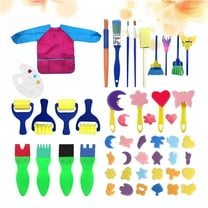 SEWCHICS Children's Finger Painting Kit Various Shapes EVA Rosy 47 Pcs/1 Set
