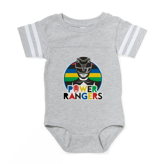 CafePress - Power Rangers Black Ranger - Cute Infant Baby Football Bodysuit
