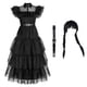thumbnail image 1 of Vestidos de Cosplay de película Wednesday Addams, disfraz gótico de viento para adultos y niños, disfraces de fiesta de Halloween, 1 of 5