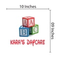 thumbnail image 3 of KIDS DAYCARE - Adhesive Kids Playroom Wall Decoration Multicolored A B C Alphabet Toy Cubes Design Customized Name Nursery Child Care Vinyl Wall Decal 10" x 9", 3 of 3