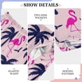 thumbnail image 4 of Palm Tree Flamingo Pattern Pajama Pants Soft Lightweight Lounge Pants Bottoms Sleep Pants Warm Comfy, 4 of 9