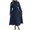 Navy, variant on Toonshare ,Plus Size Summer Dresses,Long Sleeve Stand Collar Waist In Gown Dresses,Holiday Dresses for Women,Wedding Dresses for Guest Women Navy XL