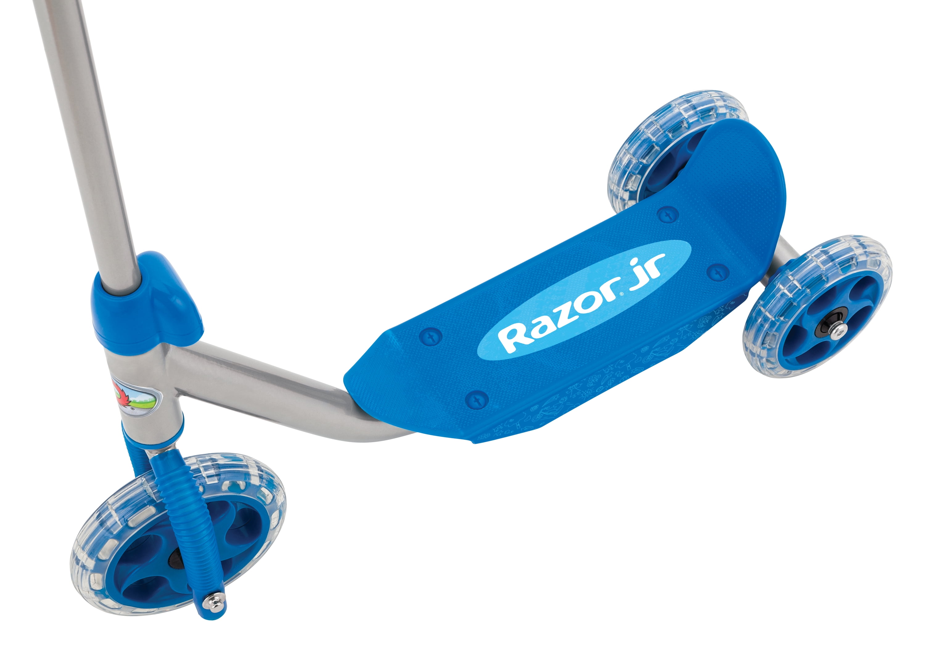Razor Jr 3-Wheel Lil' Kick Scooter - For Ages 3 and up, Blue 