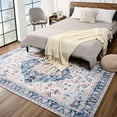 thumbnail image 3 of TWINNIS 4'X6' Area Rugs for Living Room Washable Rug Non-Slip Vintage Boho Carpet for Bedroom,Blue, 3 of 8