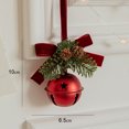 thumbnail image 3 of Adorno de cascabel navideño con lazo de terciopelo, adorno para árbol de Navidad, decoración para puerta, campana para colgar en la pared, regalo de Año Nuevo 2024, 3 of 5
