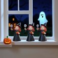 thumbnail image 4 of Juego de Calabaza de Resina de Halloween con Diseño de Bruja para Exteriores, Maceta para Patio, Balcón, Estantería para El Hogar, Decoraciones, 4 of 7