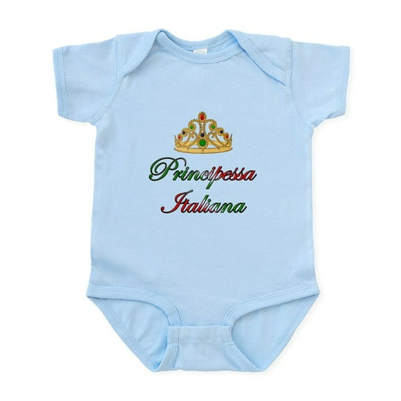 CafePress - Principessa Italiana (Italian Princess) Infant Bod - Baby Light Bodysuit, Size Newborn - 24 Months