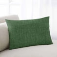 thumbnail image 2 of Dark Green Burlap Texture Throw Pillow Cover 16 x 24 Inch Decorative Pillow Cover Farmhouse Vintage Green Lumbar Pillowcase Seasonal Rectangle Cushion Case for Couch Sofa Bed Living Room, 2 of 7