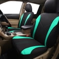 thumbnail image 3 of Car Seat Covers Front Seats and Rear Bench Air Mesh Fabric Rear Bench Split Polyester Easy Installation SUV CAR Woman Lady Femal ( Mint Full Set), 3 of 7