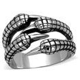 thumbnail image 1 of Men High Polished Stainless Steel Ring with No Stone in No Stone - Size 11, 1 of 1